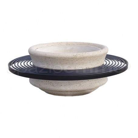 Panchina con fioriera Amedea Steel 200