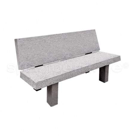 Panchina in cemento Elaide cm150x70x85m SpazioEmme - 1