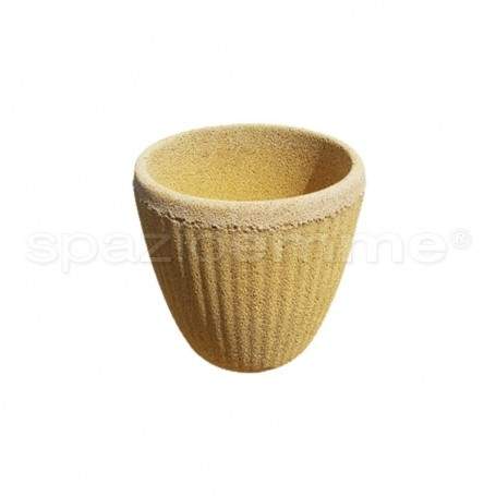 Vaso in graniglia Corniolo M giallo