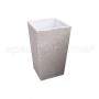 Vaso moderno Ilex 60 base bianco scaglietta bianca