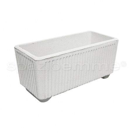 Vaso in graniglia Peonia M cm80x40x42h SpazioEmme - 1