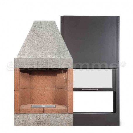 Universale 75 Exclusive refrattario con vetro a scomparsa