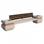 Panchina con fioriera Amalia CS wood