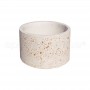 Vaso moderno Kiri 50 cmØ65x50h bianco travertino