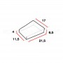 Chiave forma geometrica 2 misure