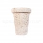 Vaso classico Berberis bianco travertino