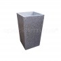 Vaso moderno Ilex 60 base grigio scaglietta grigia