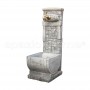 Fontana a colonna Mabel cm29x39x85h anticato grigio
