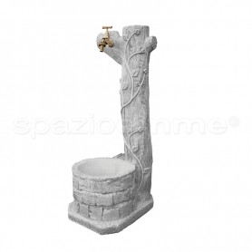 Fontana a colonna Nayla anticato grigio