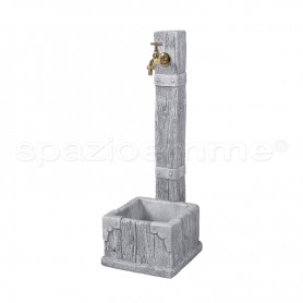 Fontana a colonna Hilda anticato grigio