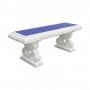 Panchina in cemento Delia mosaico blu