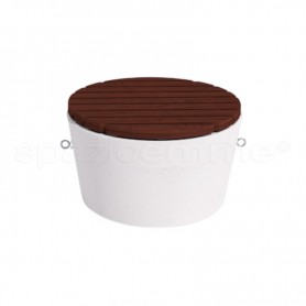 Panchina in cemento Daila S Wood