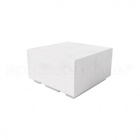 Panchina in cemento Clio M bianco pietra