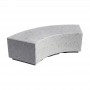 Panchina in cemento Karen (Ø3m) cm188x60x45h
