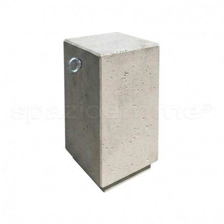 Dissuasore in cemento Iker 35x35x70 grigio pietra