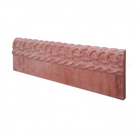 Cordolo in cemento Vimini 103x30 vibrato rosso