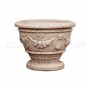Vaso classico Loren cmØ60x60h anticato tufo
