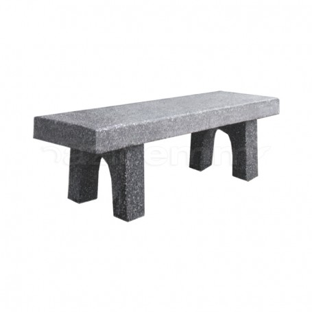 Panchina in cemento Leila cm150x40x45h marmocemento grigio