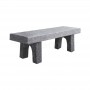 Panchina in cemento Leila cm150x40x45h marmocemento grigio