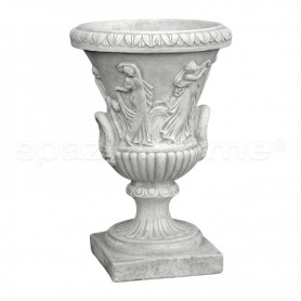 Vaso classico Clivia grande cmØ57x80h anticato grigio