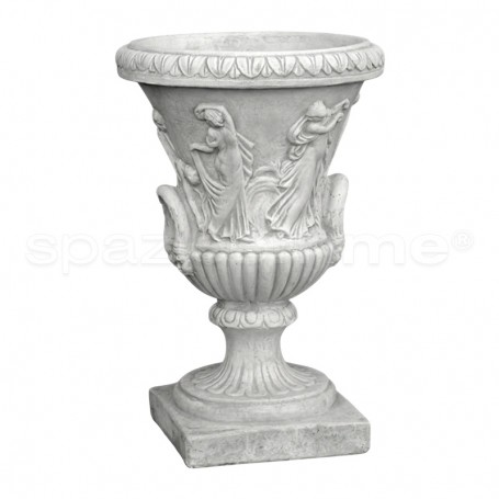 Vaso classico Clivia grande cmØ57x80h anticato grigio
