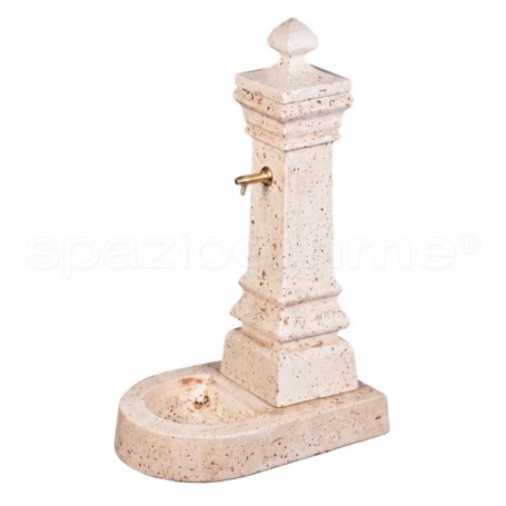 Fontana in cemento Edna bianco travertino 2