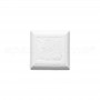 Bugna a Cuscino cm25x5x25h colato bianco frontale