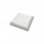 Bugna a Cuscino cm25x5x25h colato bianco