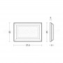 Bugna a Cuscino cm37,5x5x25h dimensioni