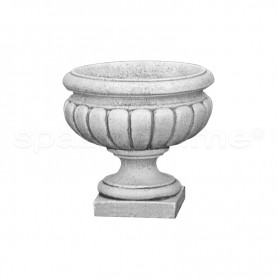 Vaso classico Solanum cmØ48x38h anticato grigio