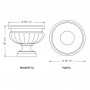 Vaso classico Solanum dimensioni