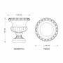 Vaso classico Vilucchio dimensioni
