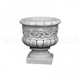 Vaso classico Girasole anticato grigio