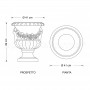 Vaso classico Cerfoglio dimensioni