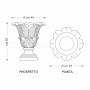 Vaso classico Giglio dimensioni