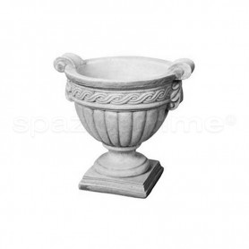 Vaso classico Alloro anticato grigio