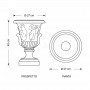 Vaso classico Clivia piccolo dimensioni