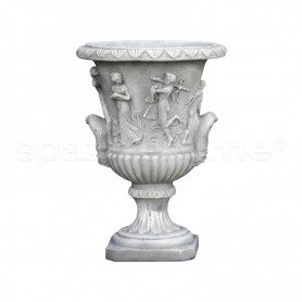 Vaso classico Clivia medio anticato grigio
