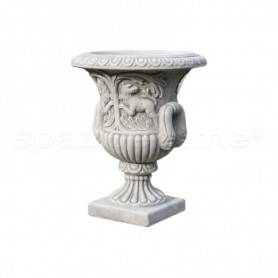 Vaso classico Ibisco anticato grigio