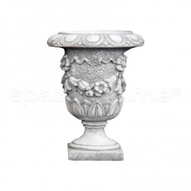 Vaso classico Maonia anticato grigio