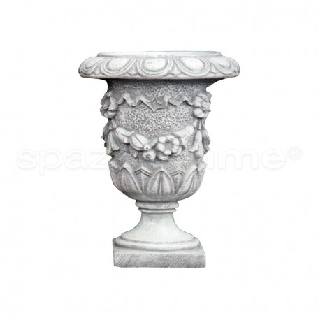 Vaso classico Maonia anticato grigio