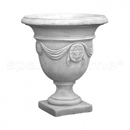 Vaso classico Loglio anticato grigio