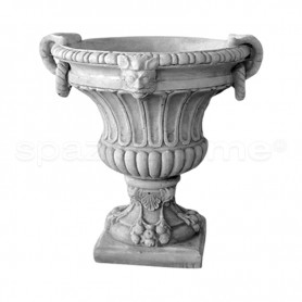 Vaso classico Quercia piccolo anticato grigio