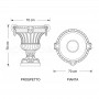 Vaso classico Quercia piccolo dimensioni