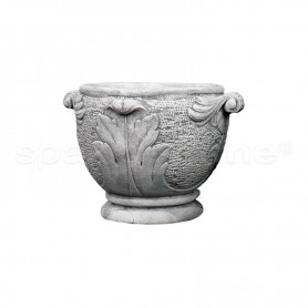 Vaso classico Gardenia piccolo anticato grigio