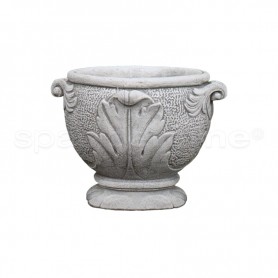 Vaso classico Gardenia medio anticato grigio