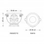 Vaso classico Gardenia medio dimensioni