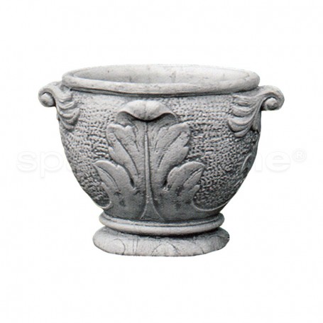 Vaso classico Gardenia grande anticato grigio