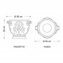 Vaso classico Gardenia grande dimensioni