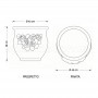 Vaso classico Erica dimensioni